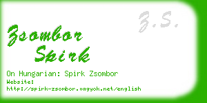 zsombor spirk business card